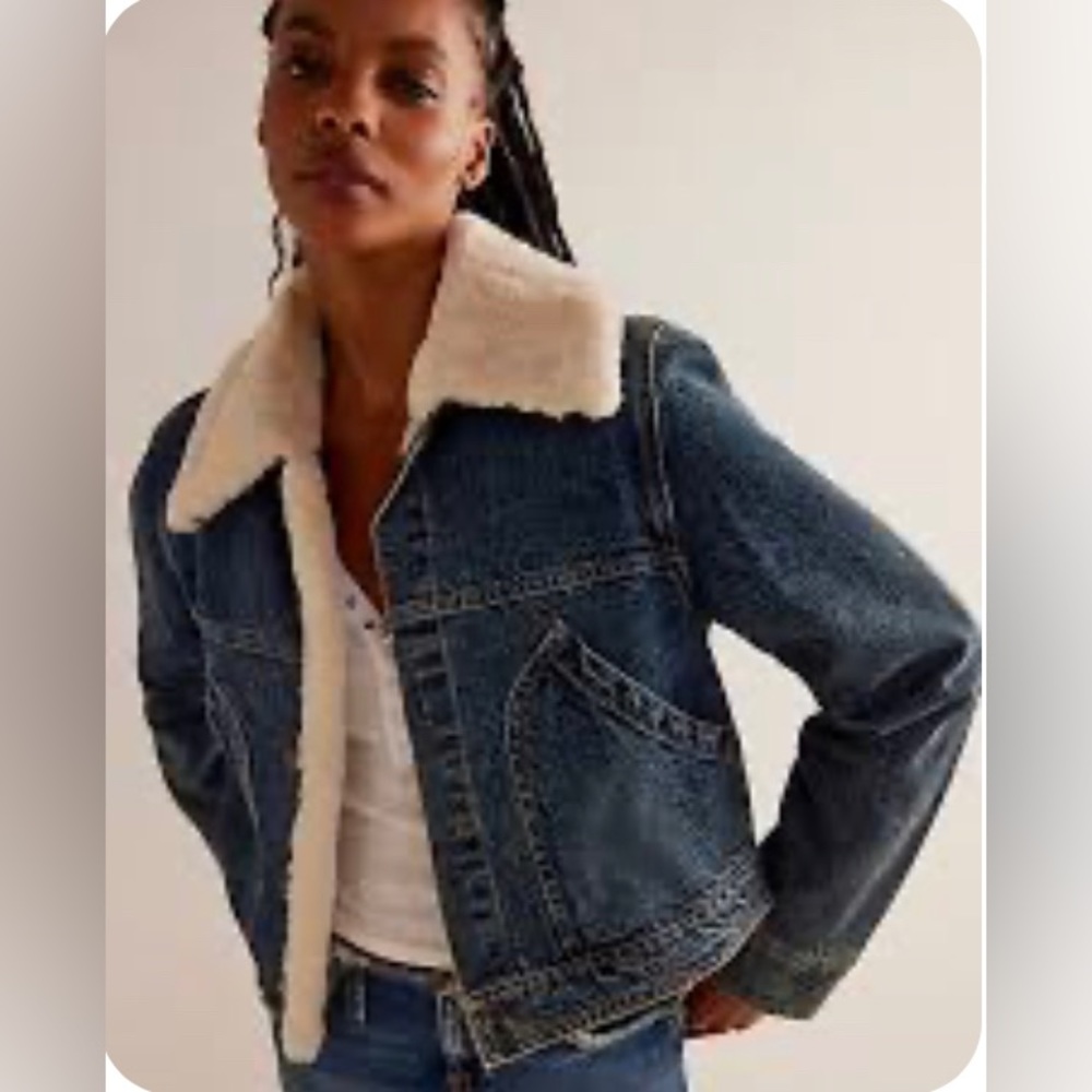 Tia cozy denim jacket
